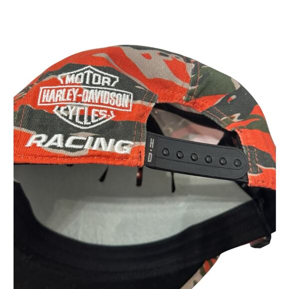 NWT! Harley Davidson Faster Adjustable Snapback Baseball Racing Cap - One Size - Picture 5 of 7